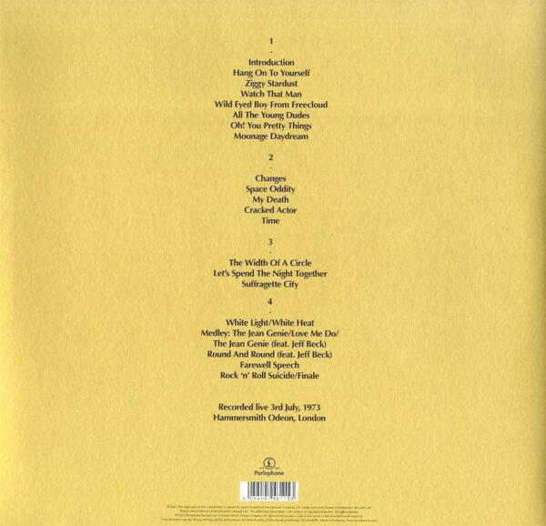 <span class="hide-the-artist">David Bowie<br></span>Ziggy Stardust And The Spiders From Mars: The Motion Picture Soundtrack